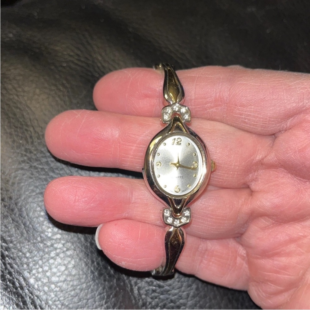 Sophisticated Women's Gold and Silver Watch